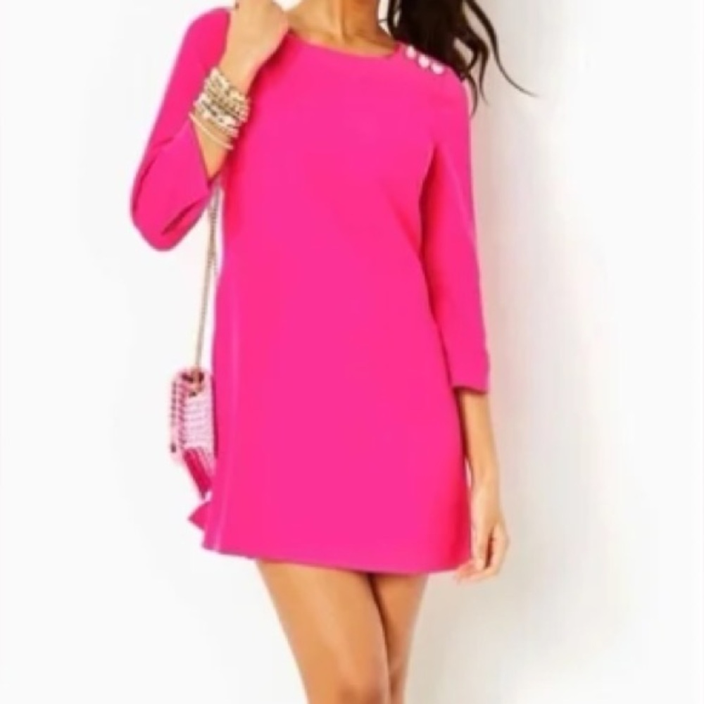 Lilly Pulitzer Vibrant Pink Romper Dress